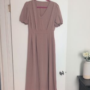 Elegant Mauve Dress